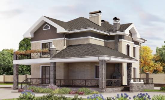 200-006-П Проект двухэтажного дома, классический коттедж из кирпича Ульяновск | Проекты домов от House Expert