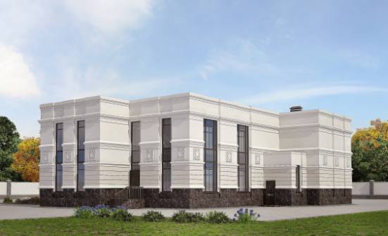 400-005-Л Проект двухэтажного дома и гаражом, огромный коттедж из кирпича Ульяновск | Проекты домов от House Expert