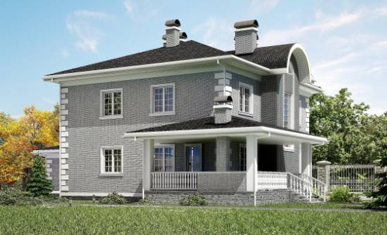 245-004-Л Проект двухэтажного дома и гаражом, красивый дом из кирпича Димитровград | Проекты домов от House Expert