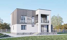 150-017-П Проект двухэтажного дома, компактный дом из керамзитобетонных блоков, Ульяновск