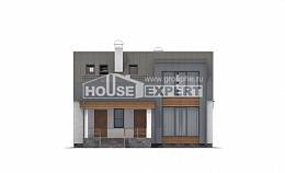120-004-П Проект двухэтажного дома мансардный этаж, простой домик из арболита, Димитровград