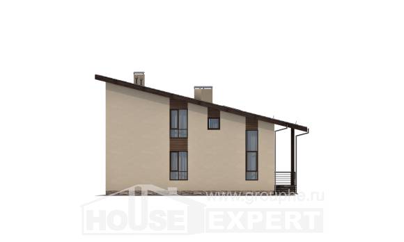 140-005-Л Проект двухэтажного дома мансардой, классический дом из арболита, Димитровград