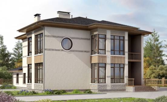 345-001-П Проект двухэтажного дома, просторный дом из теплоблока, Димитровград