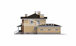 350-002-Л Проект трехэтажного дома, гараж, классический загородный дом из кирпича, Димитровград
