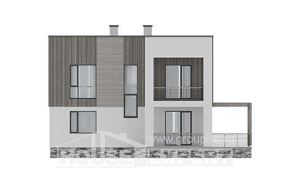 150-017-П Проект двухэтажного дома, красивый дом из газосиликатных блоков, Ульяновск
