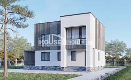 150-017-П Проект двухэтажного дома, небольшой дом из твинблока, Димитровград